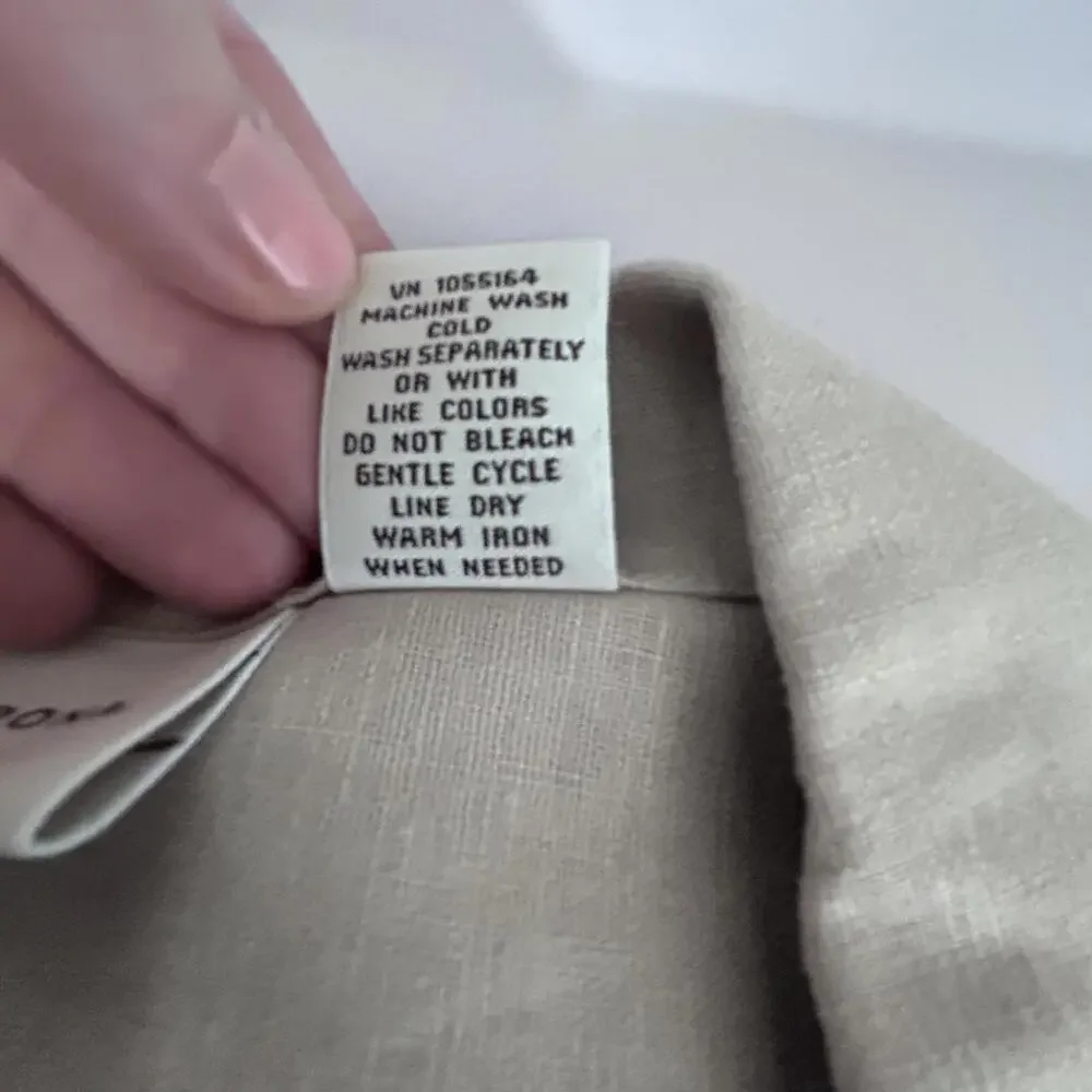 Merona Khaki Linen‎ Blazer Women's 24W